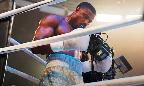 Michael B Jordan gives behind the scenes glimpse of Creed III