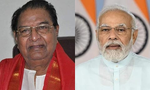 Kaikala Satyanarayana and PM Modi