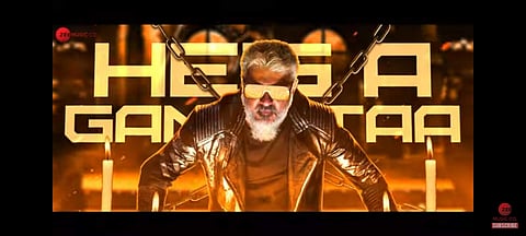 Gangstaa, the third single from Ajith Kumar's Thunivu is out