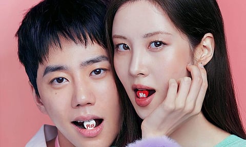 A promo still of Love and Leashes