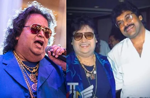 Bappi Lahiri with Chiranjeevi