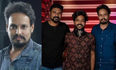 Vivek Muzhakkunnu along with Sreejith Edavana and singer KS Harishankar
