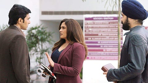 Pratik Gandhi and Richa Chadha in The Great Indian Murder