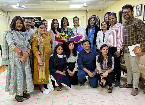 Yami Gautam Dhar, Neha Dhupia visit Delhi Commission for Women
