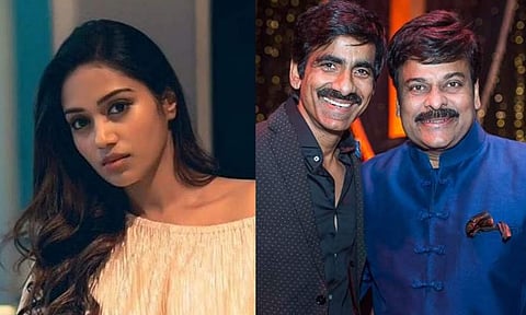 Nivetha Pethuraj, Ravi Teja, and Chiranjeevi