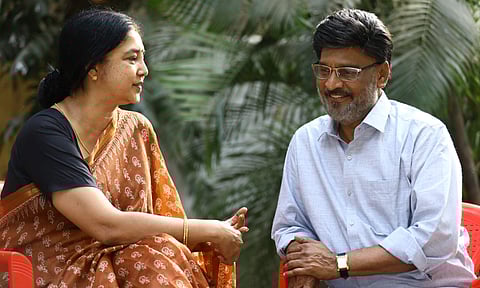 Aishwarya and Bhagyaraj