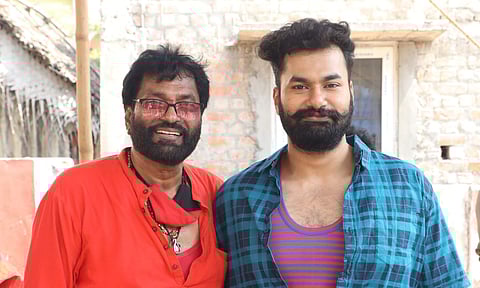 Charanraj and his son Dev Charanraj