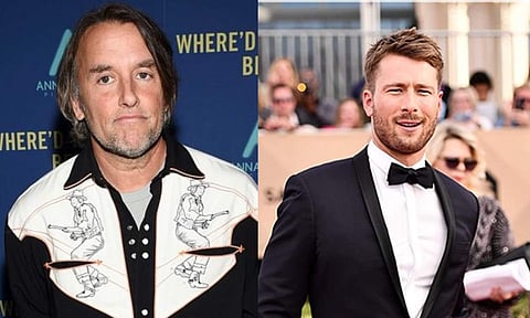 Richard Linklater and Glen Powell