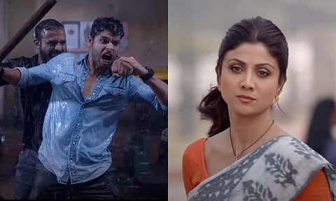 Shots from Nikamma trailer