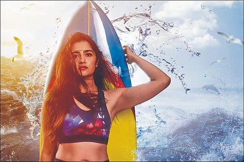 Rukmini Vasanth takes up surfing for Baanadariyalli