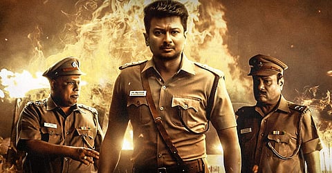 Udhayanidhi Stalin in a still from Nenjukku Needhi