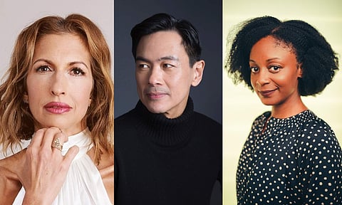 Alysia Reiner, Joel De La Fuente and April Matthis