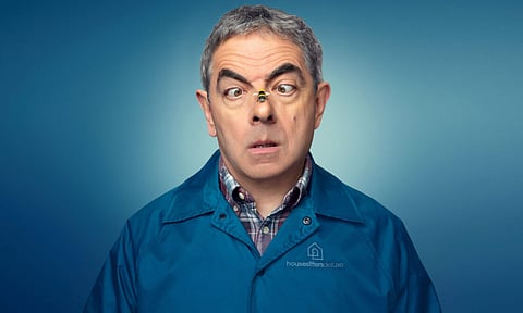 Rowan Atkinson in a still from Man vs Bee