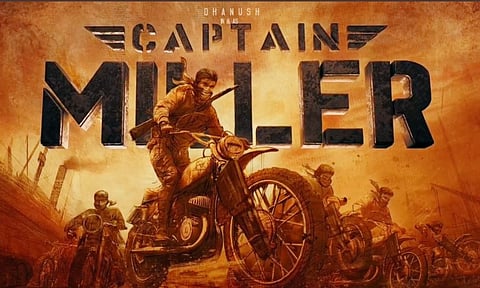 Dhanush in a still from Captain Miller teaser
