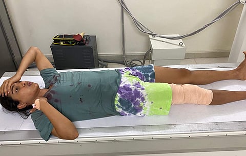 Samyuktha Hegde injured on the sets of Kreem, rushed to hospitalSamyuktha Hegde injured on the sets of Kreem, rushed to hospital