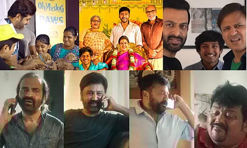 Photo Source: Oh My Dog pet adoption drive, Veetla Vishesham poster, Kaduva team with influencer Nirmal Pillai and Panchathanthiram cast