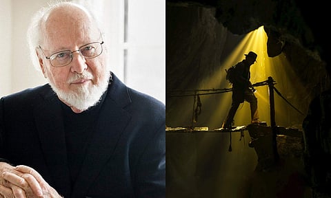 Composer John Williams debuts new theme music he wrote for upcoming Indiana Jones film
