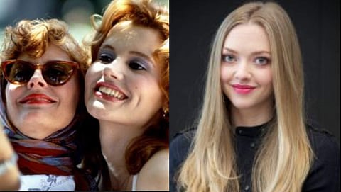 A still from Thelma and Louise(L) Amanda Seyfried (R)