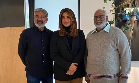 SS Rajamouli, Priyanka Chopra, MM Keeravani