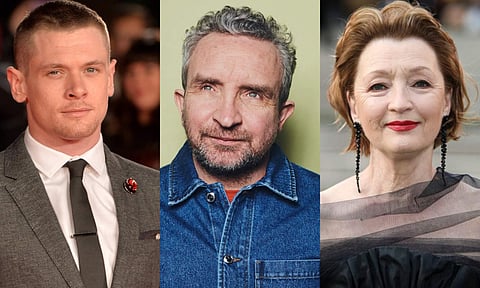 (L) Jack O'Connell, Eddie Marsan, Lesley Manville