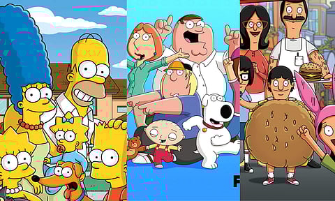The Simpsons, Family Guy, Bob's Burgers