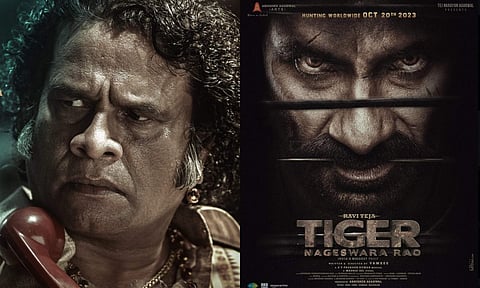 Hareesh Peradi's character poster from Tiger Nageswara Rao out
