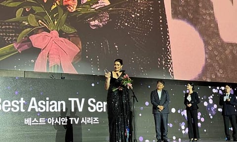 Karishma Tanna wins Best Lead Actress for Scoop at Busan Film Festival