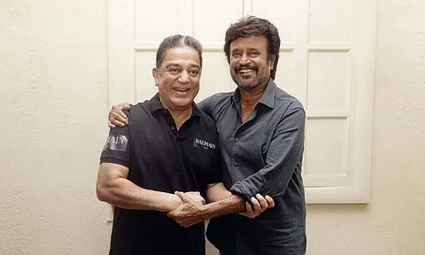 Rajinikanth and Kamal Haasan shoot their films at the same studio after 21 years