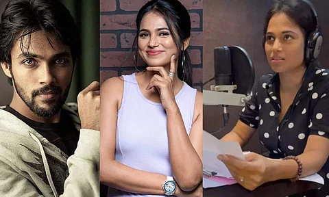 Ramya Pandian wraps dubbing for her film with Arav