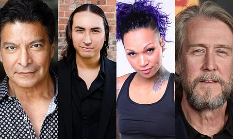 Gil Birmingham,Tatanka Means,Kali Reis and Alan Ruck