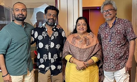KS Chithra records a song for Kaathal