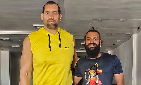 WWE Champion The Great Khali is making his South Indian film debut with Kendada Seragu