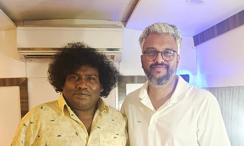 Yogi Babu with Vipin Das