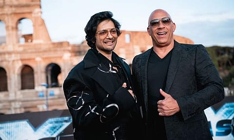Ali Fazal reunites with Fast and Furious 7 co-star Vin Diesel at Fast X premiere