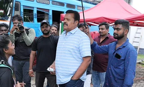 Suresh Gopi starts shooting for Garudan