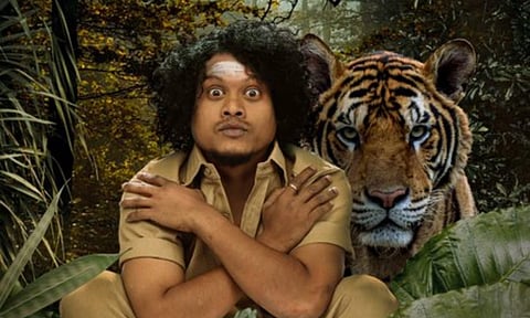 Here's a new poster from Pugazh's Mr Zoo Keeper