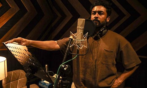 Suriya begins dubbing for Kanguva