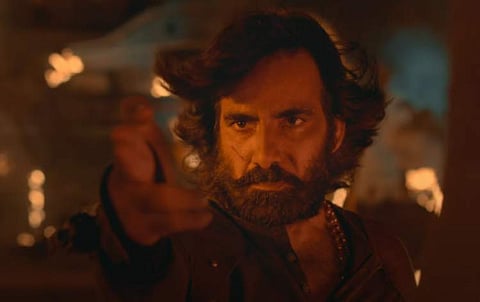 Ravi Teja in a still from Eagle