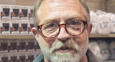 A still of Dodson from his Star Wars Celebration interview
