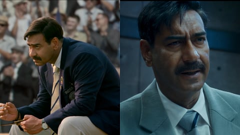 Stills from the trailer of Maidaan featuring Ajay Devgn