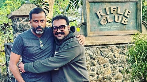 Anurag Kashyap shares a photo with Senna Hegde from Rifle Club sets
