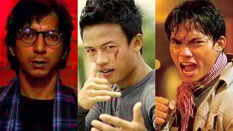 From L to R: Anshuman Jha,  Dan Chupong and Tony Jaa