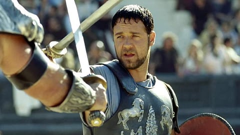 Gladiator 2 BTS images show Paul Mescal in a bloodied look from an intense battle