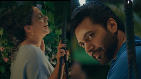 Glimpse of Jayam Ravi-Nithya Menen's Kadhalikka Neramillai out