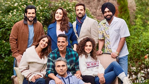 A photo of the cast and director shared by Taapsee Pannu on Instagram