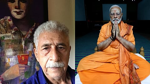 Naseeruddin Shah (left) and Prime Minister Narendra Modi