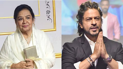 Farida Jalal and Shah Rukh Khan
