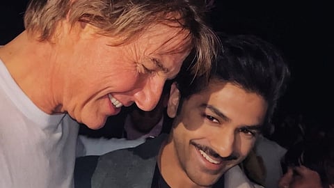 Tom Cruise with Taha Shah Badussha