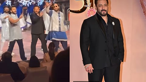 Salman at the sangeet ceremony