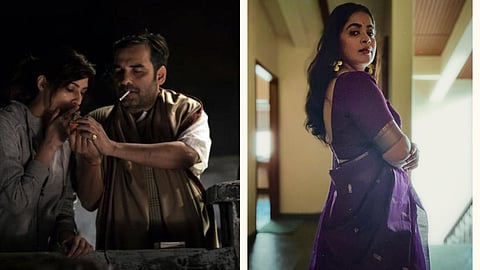 Pankaj Tripathi and Kriti Sanon in Bareilly Ki Barfi (left) and Ashwiny Iyer Tiwari